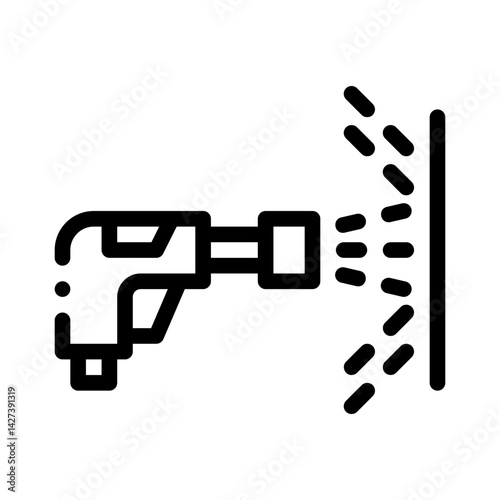 pressure nozzle line icon