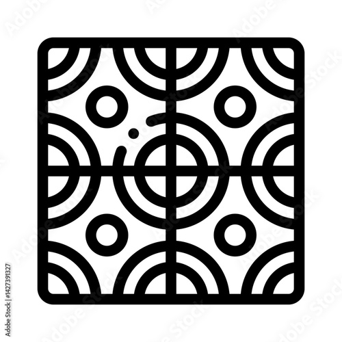 tile cleaning line icon