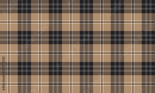 Seamless plaid, cream, black, gray, white, gives a sense of luxury and classic. Suitable for designing clothes, both skirts and pants, adding charm to modern style.