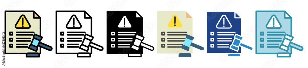 Dispute Claim multi style, mini illustration icon set. outline, flat, glyph, line color. vector for UI, UX, app and web, digital or print, related to Taxation, finance, audit and more. Dispute Claim multi style, mini illustration icon set. outline, flat, glyph, line color. vector for UI, UX, app and web, digital or print, related to Taxation, finance, audit and more.