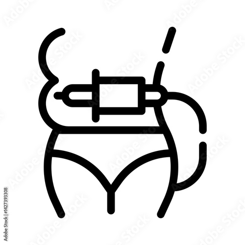 liposuction line icon