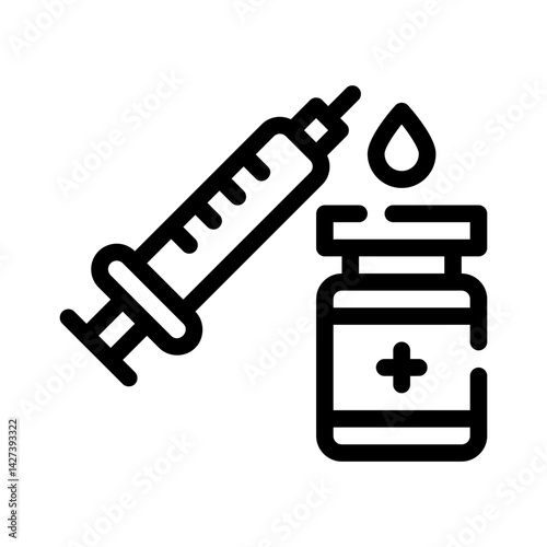 syringe line icon