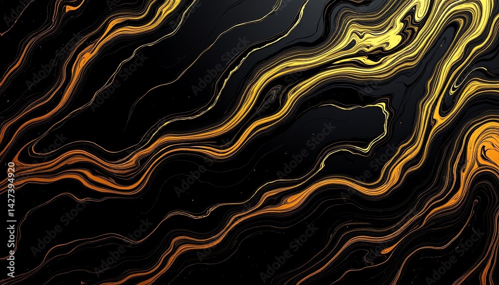 Fototapeta premium Elegant black and gold abstract design.