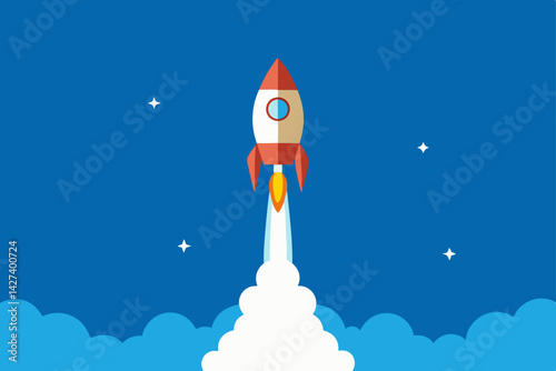 rocket on the moon