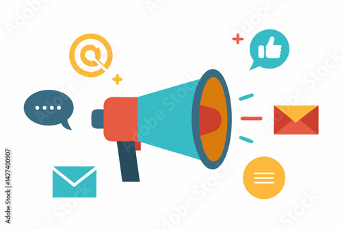megaphone icon vector illustration