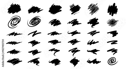Chaotic Strokes Ink Marks Unleashed