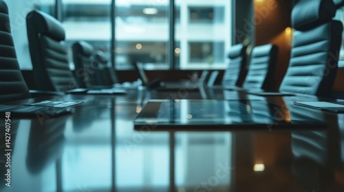 Modern Conference Room: A Sleek Boardroom Ready for Business