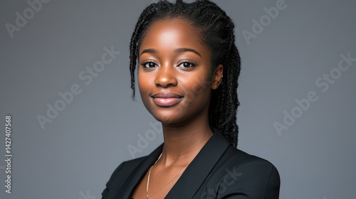 Obraz na płótnie Portrait of a Confident Black Woman w salonie