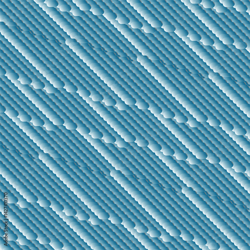Gradient small spots of sky-blue shades form a dense surface with a diagonal .