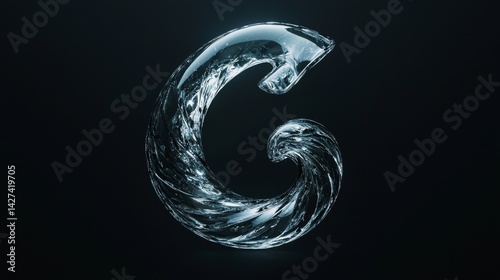 Wallpaper Mural A stunning water-inspired letter G logo design with a fluid, modern aesthetic. Torontodigital.ca