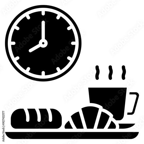 Breakfast glyph icon