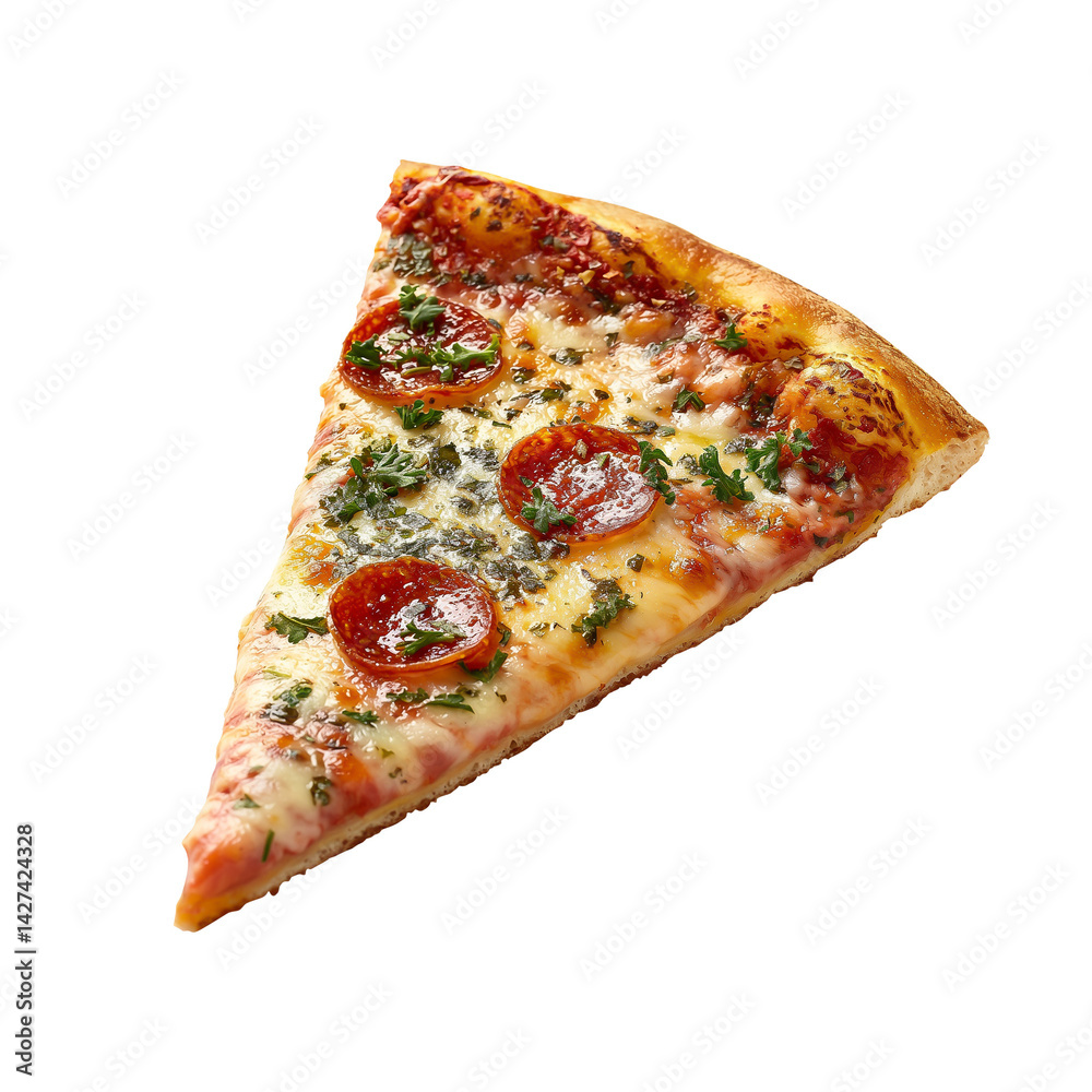 High quality pizza photo on a plain white background. High quality pizza photo on a plain white background.