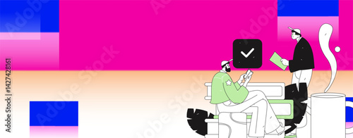 Education and learning people flat vector concept hand drawn illustration
