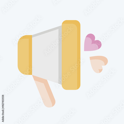 Icon Love Environment. related to World Peace symbol. flat style. design editable