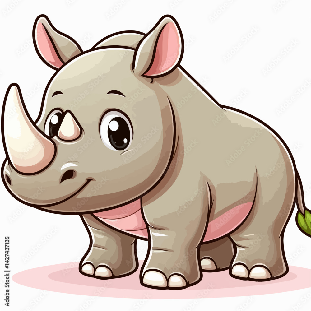Fototapeta premium rhinoceros vector illustration