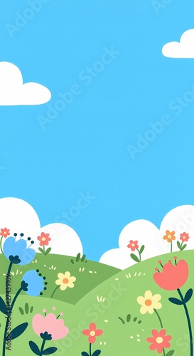 Basic Flat Design Illustration Backgrounds: Simple Yet Effective Visuals for Contemporary Designs
