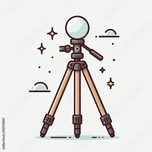 tripod vector illustration