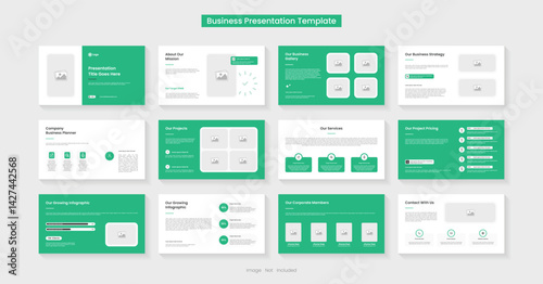 Powerpoint presentation slides template design. Minimal presentation layout for modern keynote presentation background, brochure design, website slider, landing page, annual report, company profile