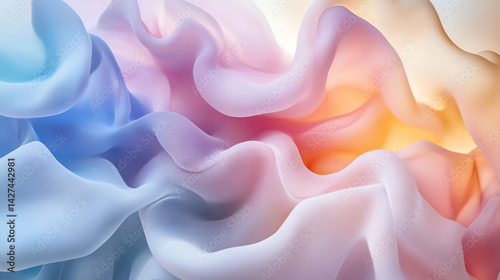 Abstract Pastel Shapes A Visual Representation of Mental Healing and Tranquility Abstract Pastel Shapes A Visual Representation of Mental Healing and Tranquility