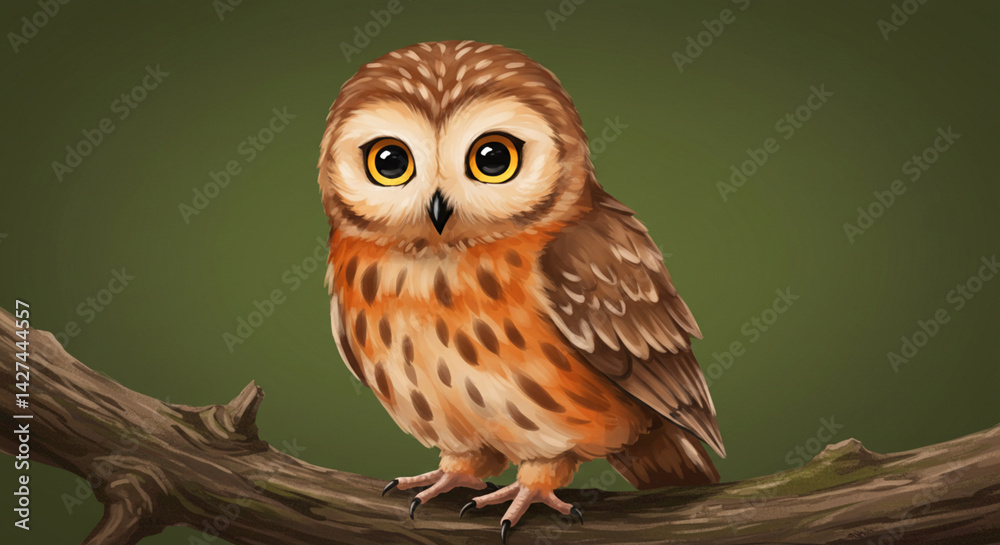 Obraz premium Owl Digital Painting