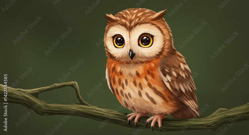 Obraz premium Owl Digital Painting