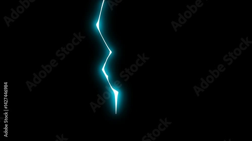 fast lightning animation with transparent background