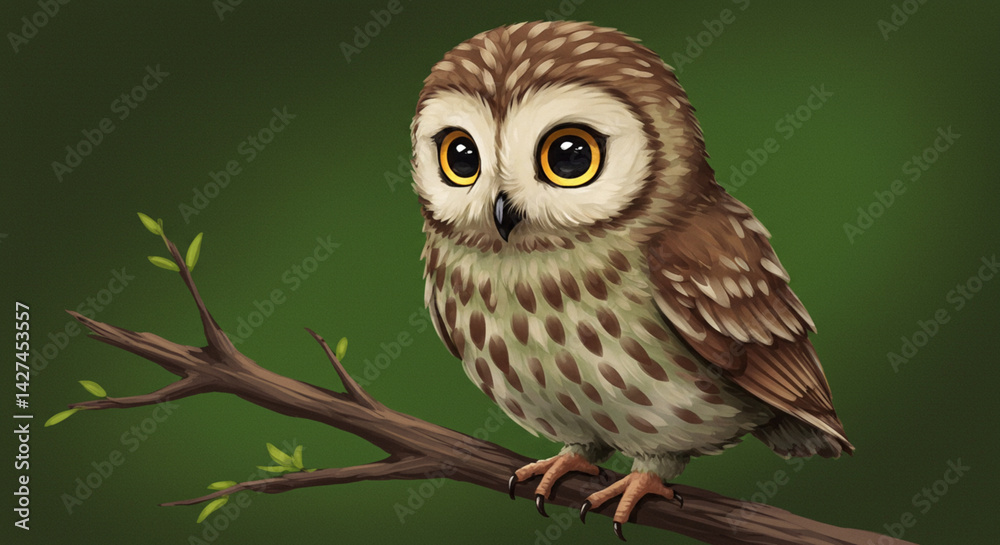 Obraz premium Owl Digital Painting