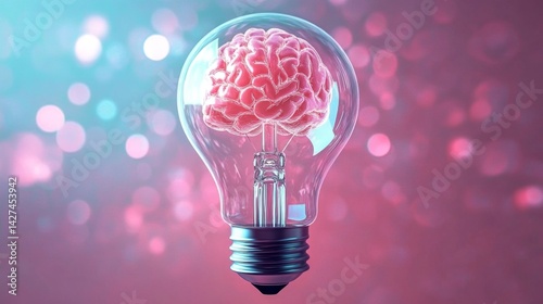 light bulb and brain