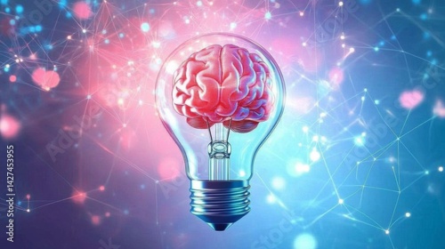 light bulb and brain