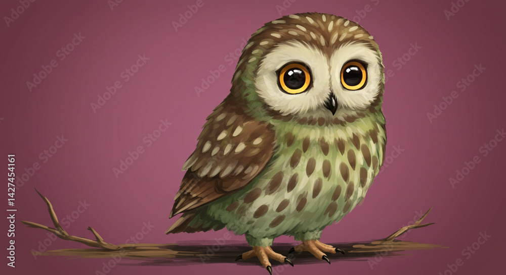 Obraz premium Owl Digital Painting