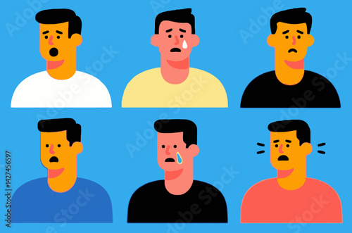 Illustration of Male Emotions