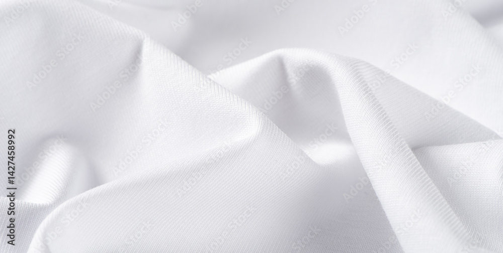 white cotton fabric texture background. Creases of cloth and cotton. white cotton fabric texture background. Creases of cloth and cotton.