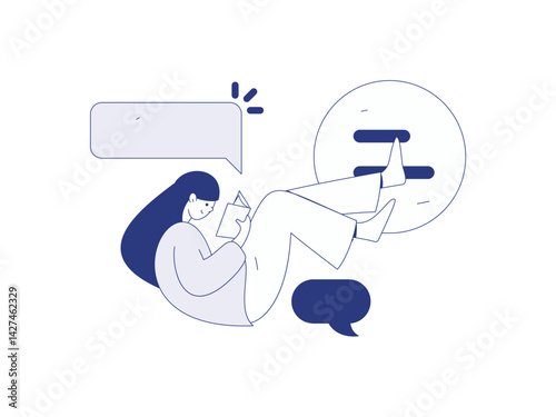 Education and learning people flat vector concept hand drawn illustration
