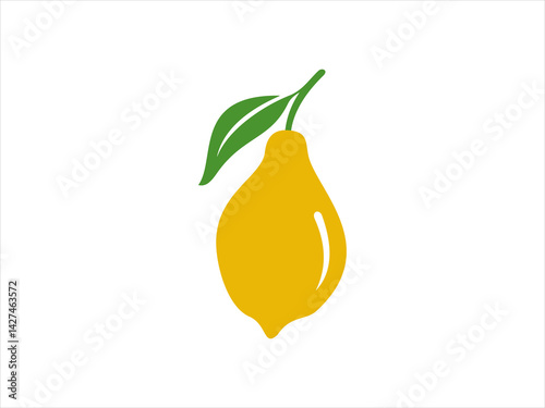 Lemon fruits icon vector