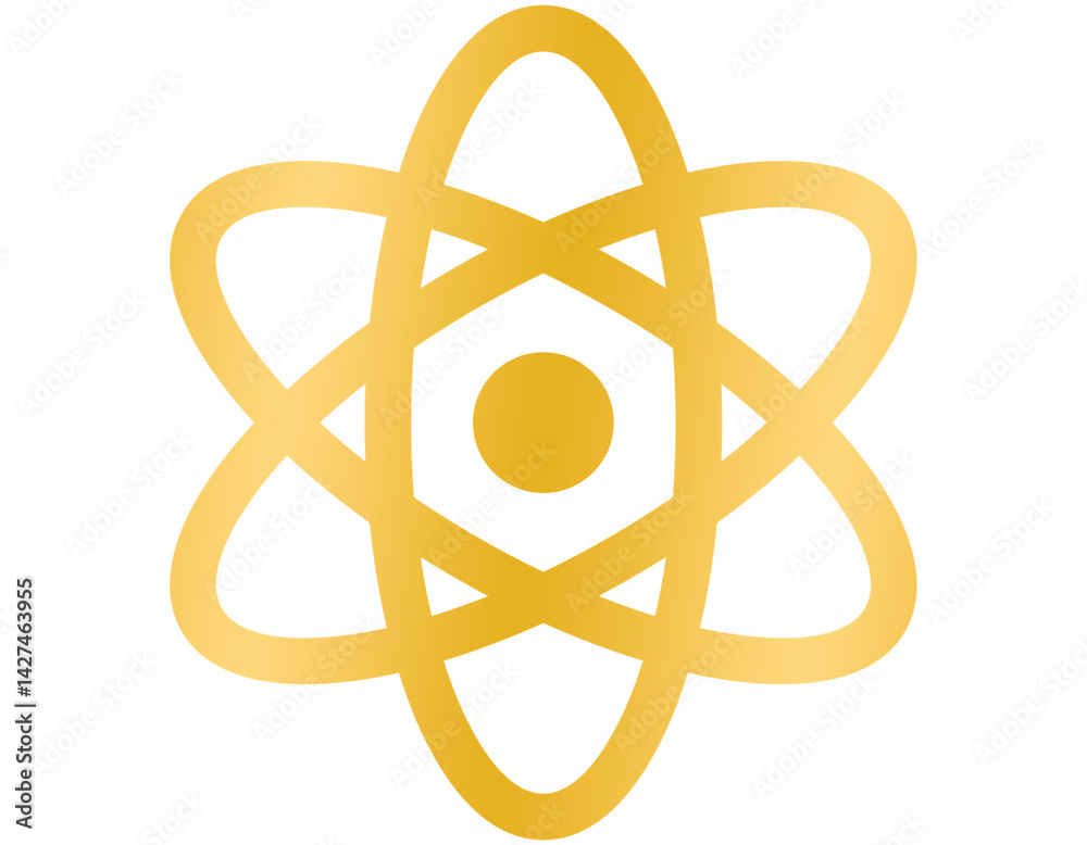 atom symbol vector design illustration atom symbol vector design illustration