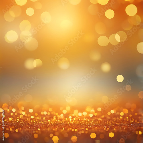Wallpaper Mural Sunset orange bokeh with golden shimmer, soft glowing haze, pastel colored, dawn, dusk, elegance, fantasy, glittering, ai Torontodigital.ca