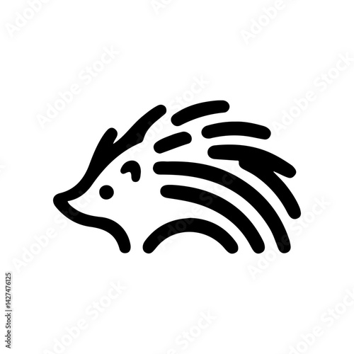 hedgehog vector illustration