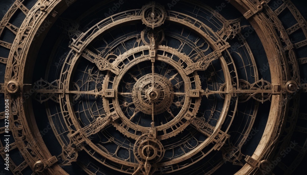 A close-up view of an intricate clock featuring various gears, springs, and dials, showcasing the complexity of its inner mechanisms and craftsmanship. A close-up view of an intricate clock featuring various gears, springs, and dials, showcasing the complexity of its inner mechanisms and craftsmanship.