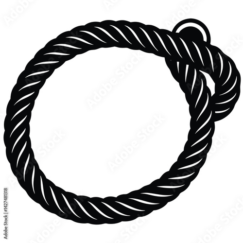 Cute Rescue Rope Illustration