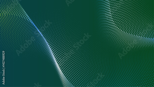 Abstract green background with curved lines suitable for backgrounds, presentations, graphics, web design, digital art, and creative projects.