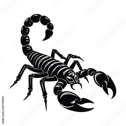 scorpion tribal tatto vector design