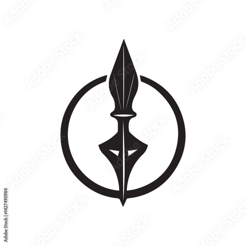 Spear Logo Vector Image Graphic