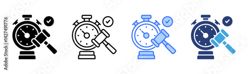 Accountability icon sheet multiple style collection
