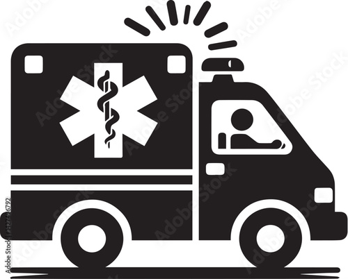 Vector Ambulance Silhouette