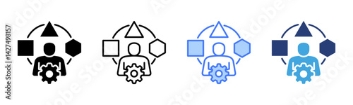 Adaptation icon sheet multiple style collection