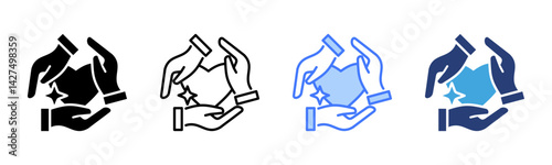 Empathy icon sheet multiple style collection