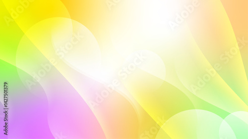Yellow and green gradient background with curved lines. Suitable for vibrant designs, modern art concepts, abstract backgrounds, and digital projects.
