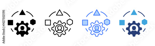 Adaptive icon sheet multiple style collection