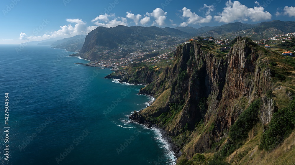 Coastal Cliffside Panorama Coastal Cliffside Panorama