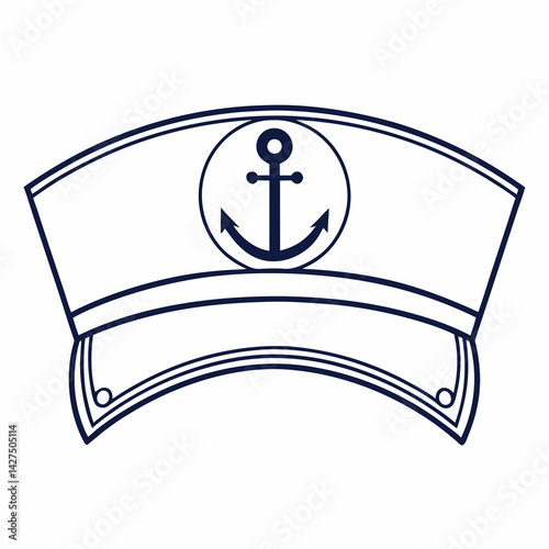 Minimalist Vector Nautical Emblem